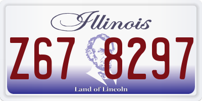 IL license plate Z678297
