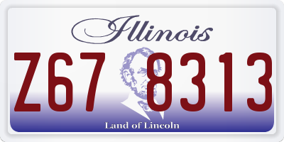 IL license plate Z678313