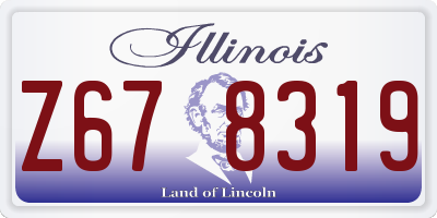 IL license plate Z678319