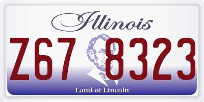 IL license plate Z678323