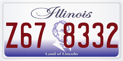 IL license plate Z678332