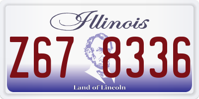 IL license plate Z678336