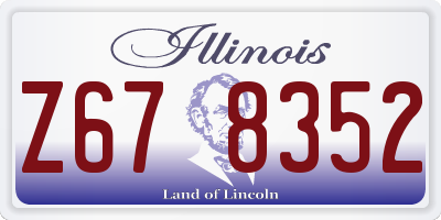 IL license plate Z678352