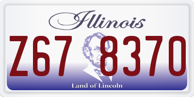 IL license plate Z678370