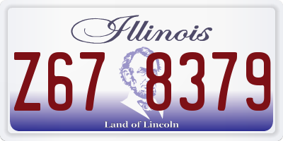 IL license plate Z678379