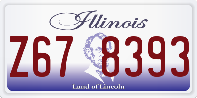 IL license plate Z678393