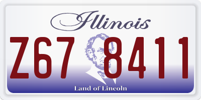 IL license plate Z678411