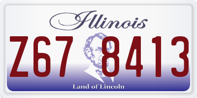 IL license plate Z678413