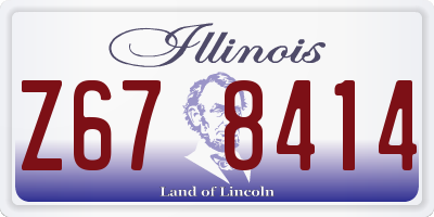 IL license plate Z678414
