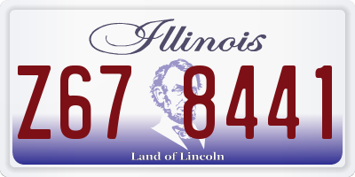 IL license plate Z678441
