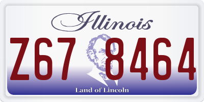 IL license plate Z678464