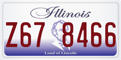 IL license plate Z678466