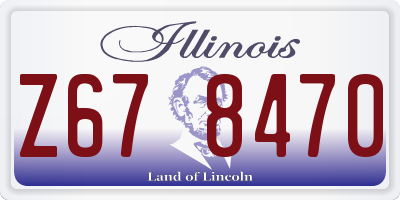 IL license plate Z678470