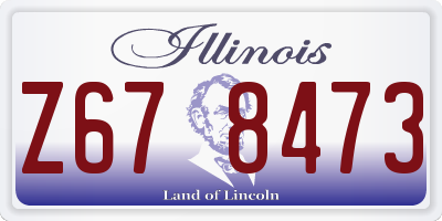 IL license plate Z678473
