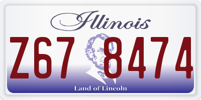 IL license plate Z678474