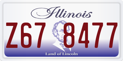 IL license plate Z678477