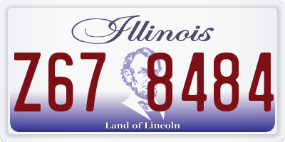 IL license plate Z678484