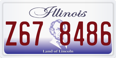 IL license plate Z678486