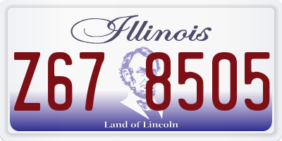 IL license plate Z678505