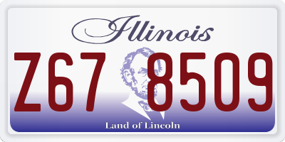 IL license plate Z678509