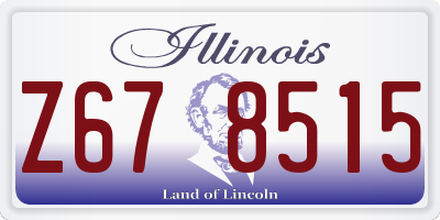 IL license plate Z678515