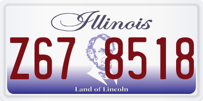 IL license plate Z678518