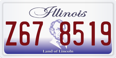 IL license plate Z678519