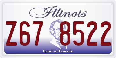 IL license plate Z678522