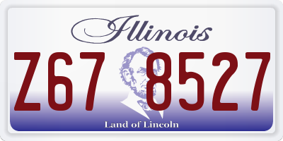 IL license plate Z678527