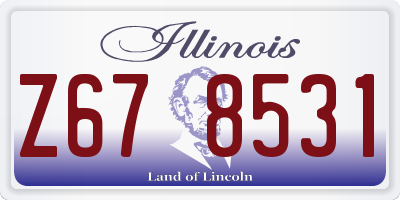 IL license plate Z678531