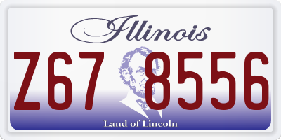 IL license plate Z678556