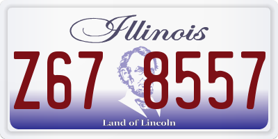 IL license plate Z678557