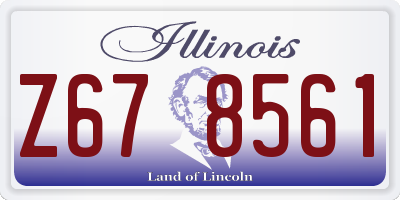 IL license plate Z678561