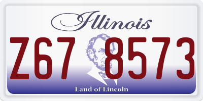 IL license plate Z678573