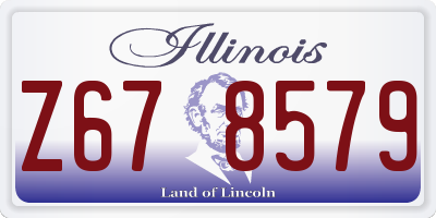 IL license plate Z678579