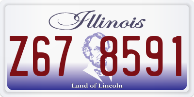 IL license plate Z678591