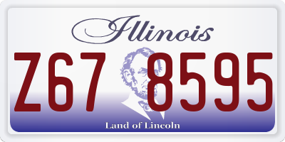 IL license plate Z678595