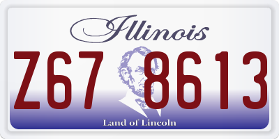 IL license plate Z678613