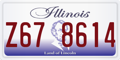 IL license plate Z678614