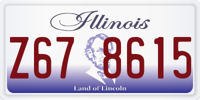 IL license plate Z678615