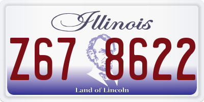 IL license plate Z678622