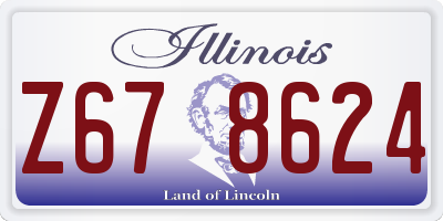 IL license plate Z678624