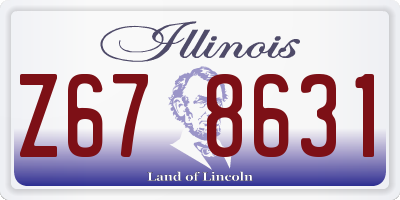 IL license plate Z678631