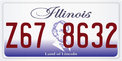 IL license plate Z678632