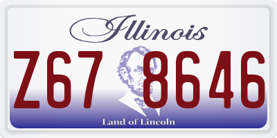 IL license plate Z678646