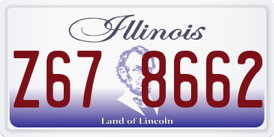 IL license plate Z678662