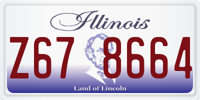 IL license plate Z678664