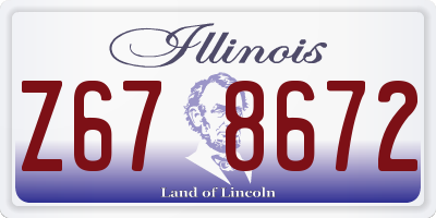 IL license plate Z678672