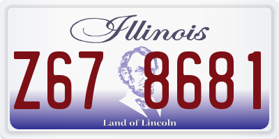 IL license plate Z678681