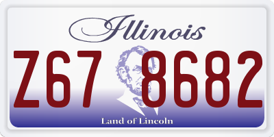 IL license plate Z678682